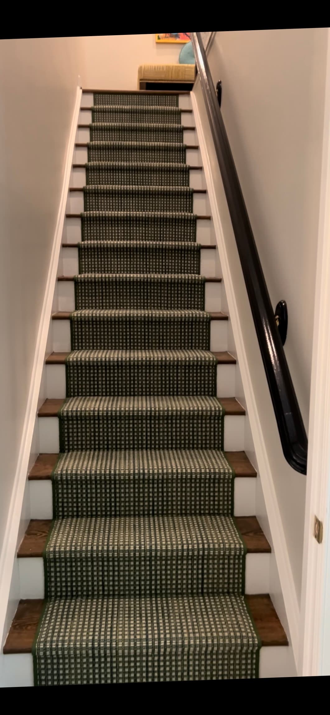 Finished custom carpet runners ready for installation in Northern Virginia