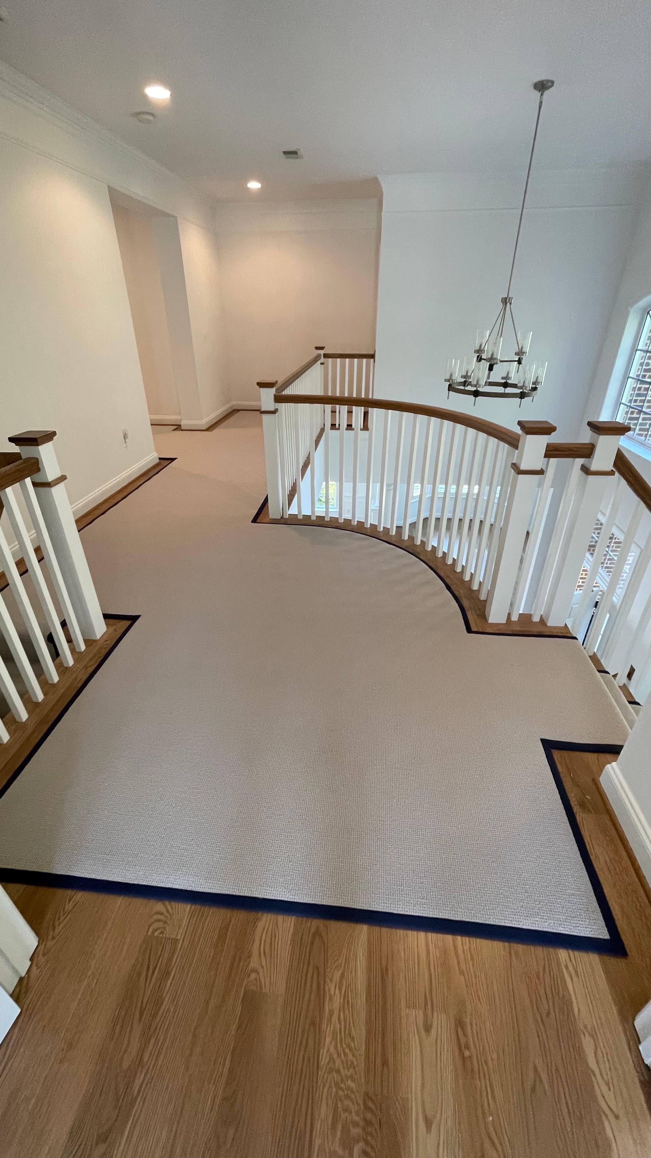 Custom carpet binding and stair runner installation in Northern Virginia